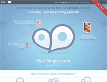 Tablet Screenshot of find-singles.com